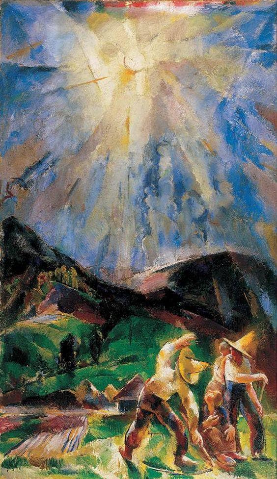 The Light by Vilmos Aba-Novak — hand-painted abstract oil painting reproduction on canvas