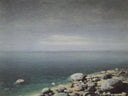 The limpid water. Gloomy day. Crimea by Arkhyp Kuindzhi — hand-painted landscape oil painting reproduction on canvas