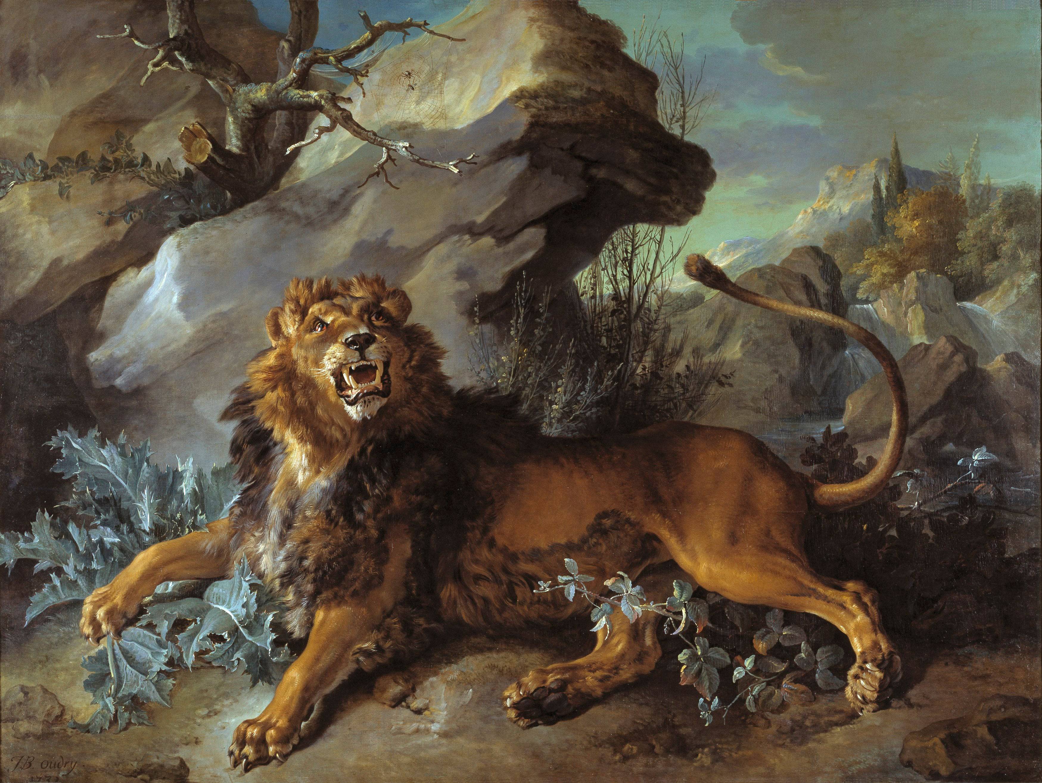 The Lion and the Fly - Jean-Baptiste Oudry