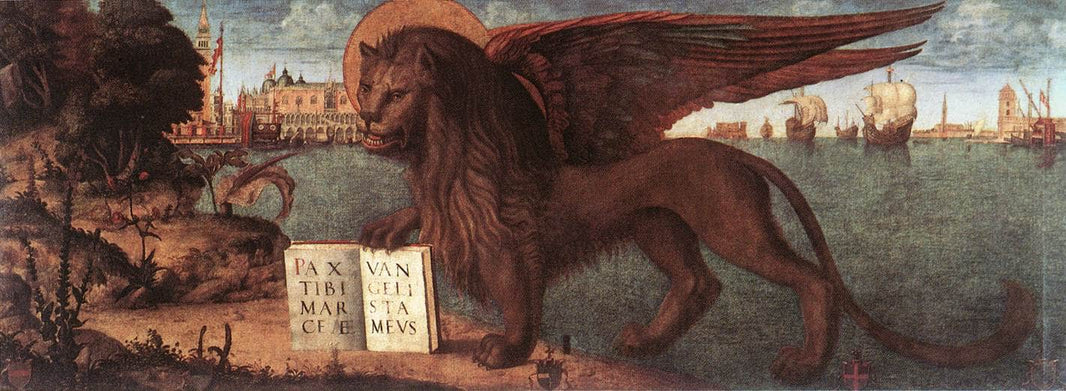 The Lion of St. Mark by Vittore Carpaccio, hand-painted animal oil painting reproduction on canvas