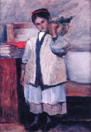 The Little Angel by Camille Corot — children oil painting wall art, Romanticism
