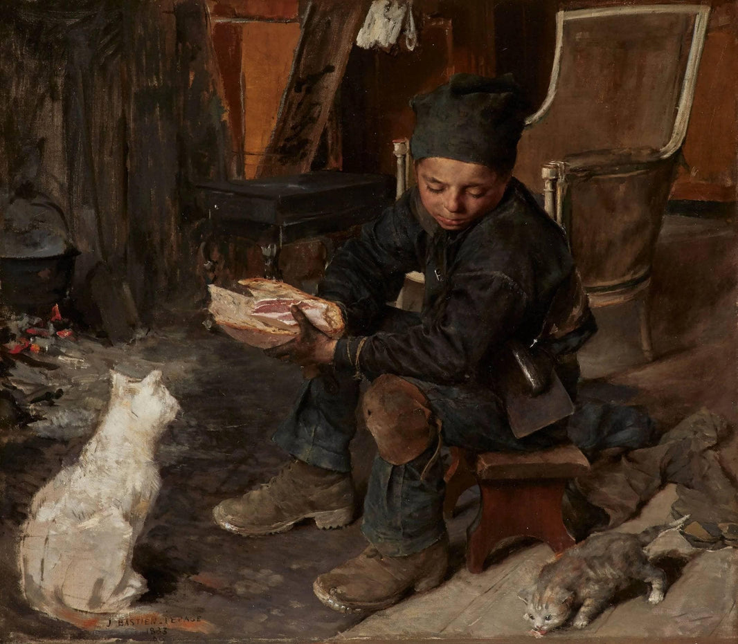 The Little Chimney Sweep by Jules Bastien-Lepage — hand-painted still oil painting reproduction on canvas