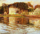 The Little Hotel by Joseph DeCamp — hand-painted landscape oil painting reproduction on canvas