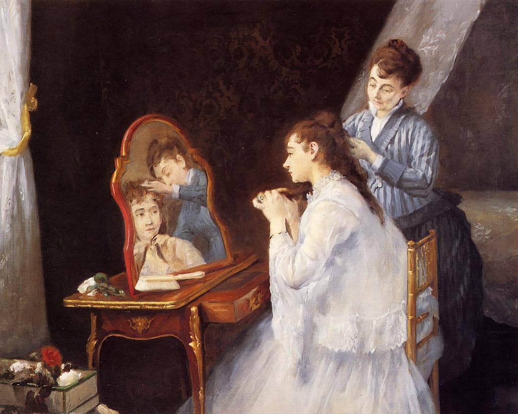 Le Petit Lever by Eva Gonzales — hand-painted eco oil painting reproduction on canvas