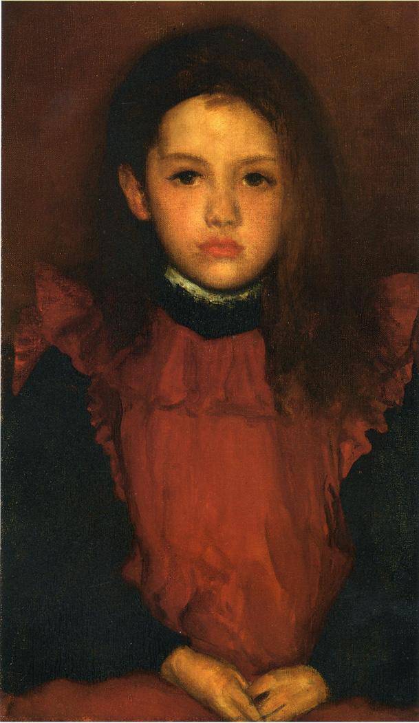 The Little Rose of Lyme Regis by James McNeill Whistler, hand-painted portrait oil painting reproduction on canvas