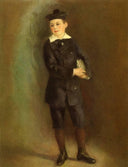 The Little School Boy by Pierre-Auguste Renoir — male oil painting wall art, Impressionism