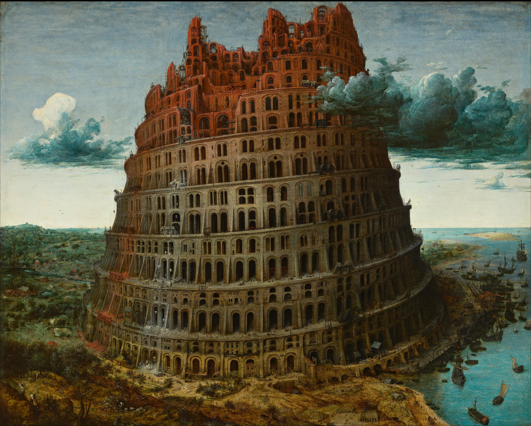 The "Little" Tower of Babel by Pieter Bruegel the Elder — hand-painted architectural oil painting reproduction on canvas