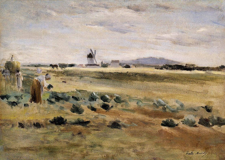 The Little Windmill at Gennevilliers by Berthe Morisot — hand-painted architectural oil painting reproduction on canvas