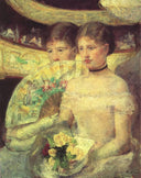 The Loge by Mary Cassatt — hand-painted portrait oil painting reproduction on canvas