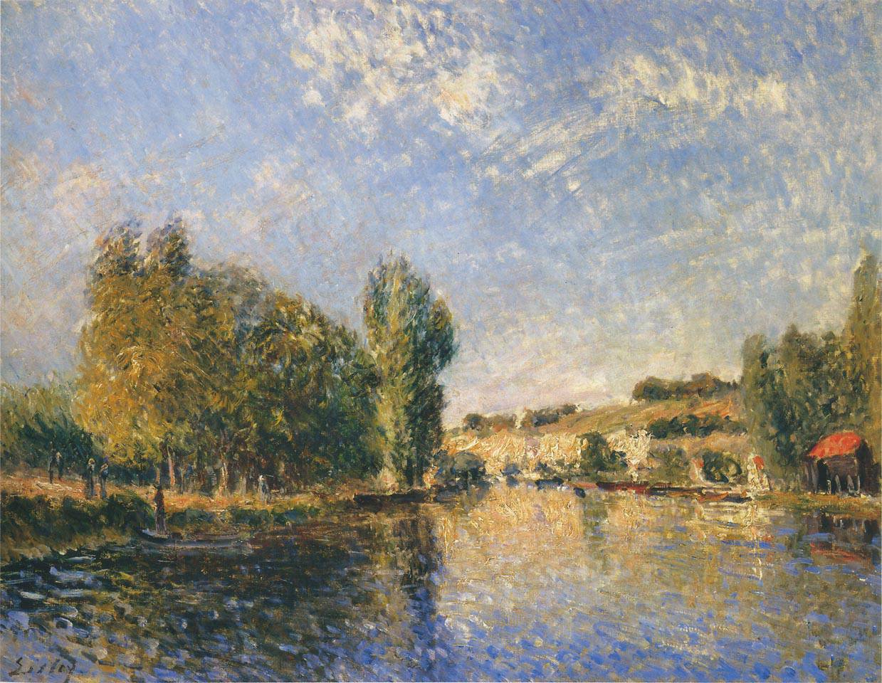 The Loing at Moret - Alfred Sisley