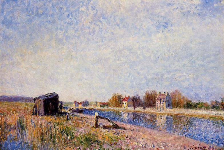 The Loing at Saint Mammes - Alfred Sisley