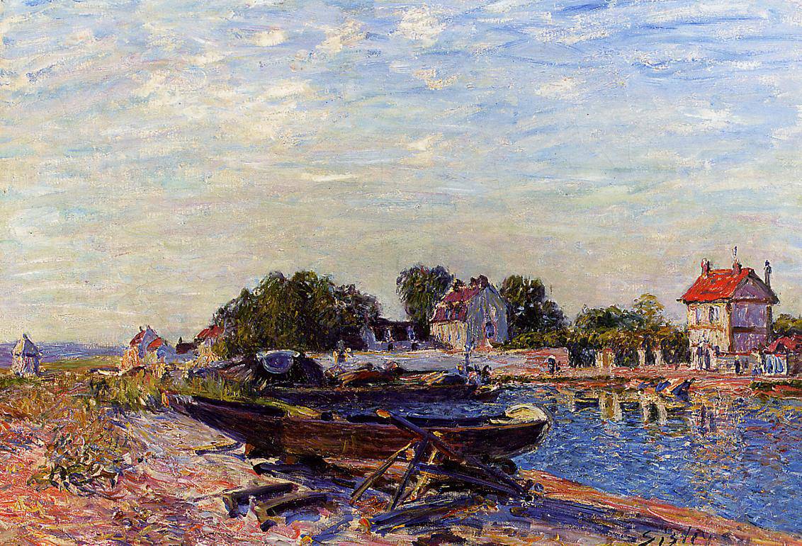 The Loing at Saint Mammes - Alfred Sisley