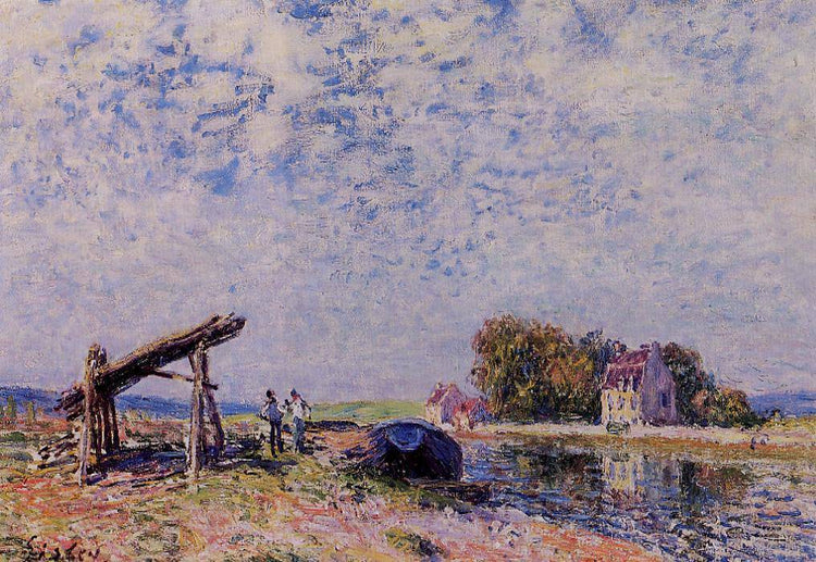 The Loing Canal at Saint Mammes - Alfred Sisley