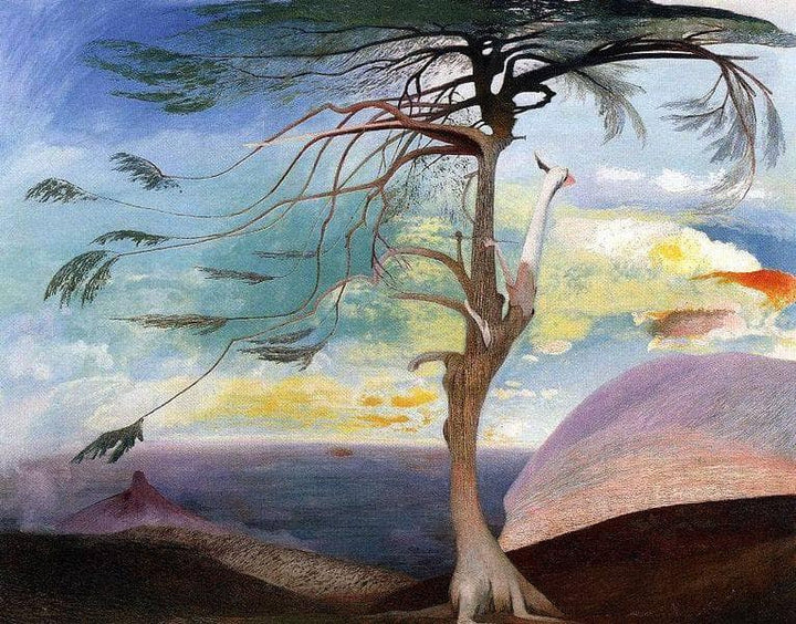 The Lonely Cedar by Tivadar Kosztka Csontvary — hand-painted abstract oil painting reproduction on canvas