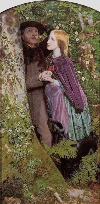 The Long Engagement by Arthur Hughes, oil painting reproduction