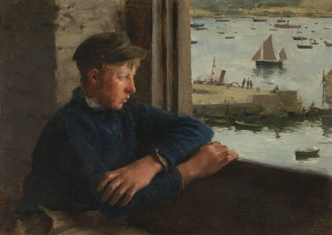 The Look out by Henry Scott Tuke — hand-painted portrait oil painting reproduction on canvas