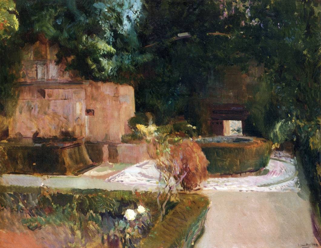 The Los Adarves Gardens, The Alhambra, Granada - Joaquín Sorolla