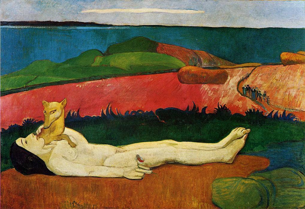 The loss of virginity (Awakening of spring) by Paul Gauguin — hand-painted abstract oil painting reproduction on canvas