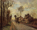 The Louveciennes Road by Camille Pissarro — rural oil painting wall art, Impressionism