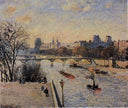 The Louvre by Camille Pissarro — seascapes oil painting wall art, Impressionism
