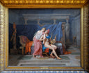 Paris and Helen by Jacques-Louis David — male oil painting wall art, Neoclassicism