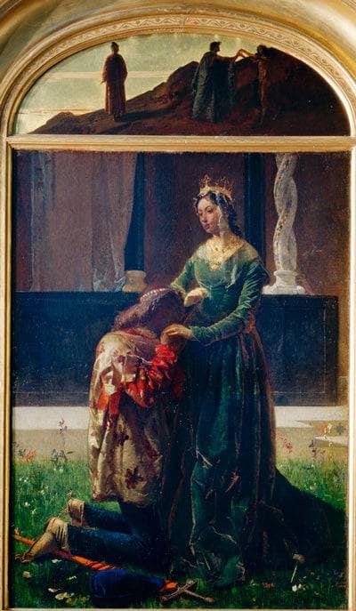 The love of the poet (Sordello and Cunizza, countess of San Bonifacio)