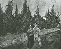 The Lovers The Poet s Garden IV by Vincent van Gogh — hand-painted botanical oil painting reproduction on canvas