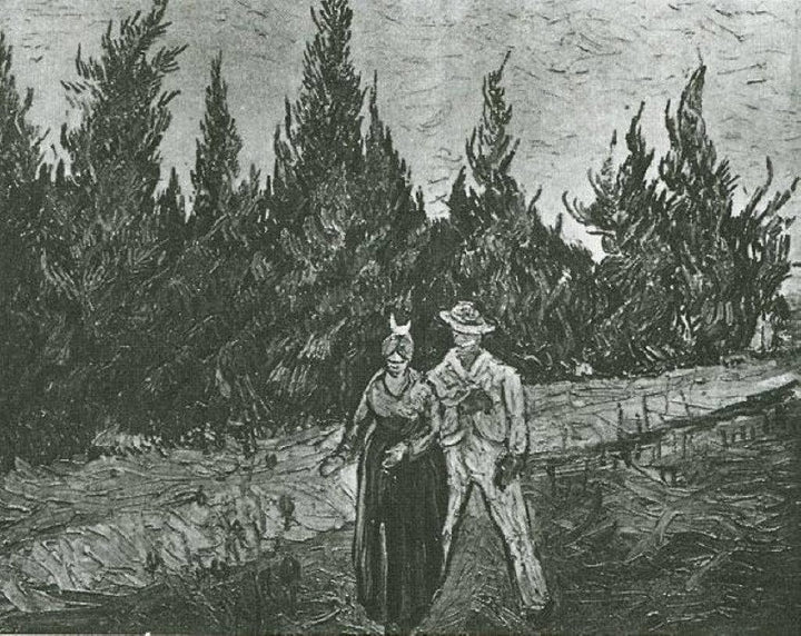 The Lovers The Poet s Garden IV by Vincent van Gogh — hand-painted botanical oil painting reproduction on canvas