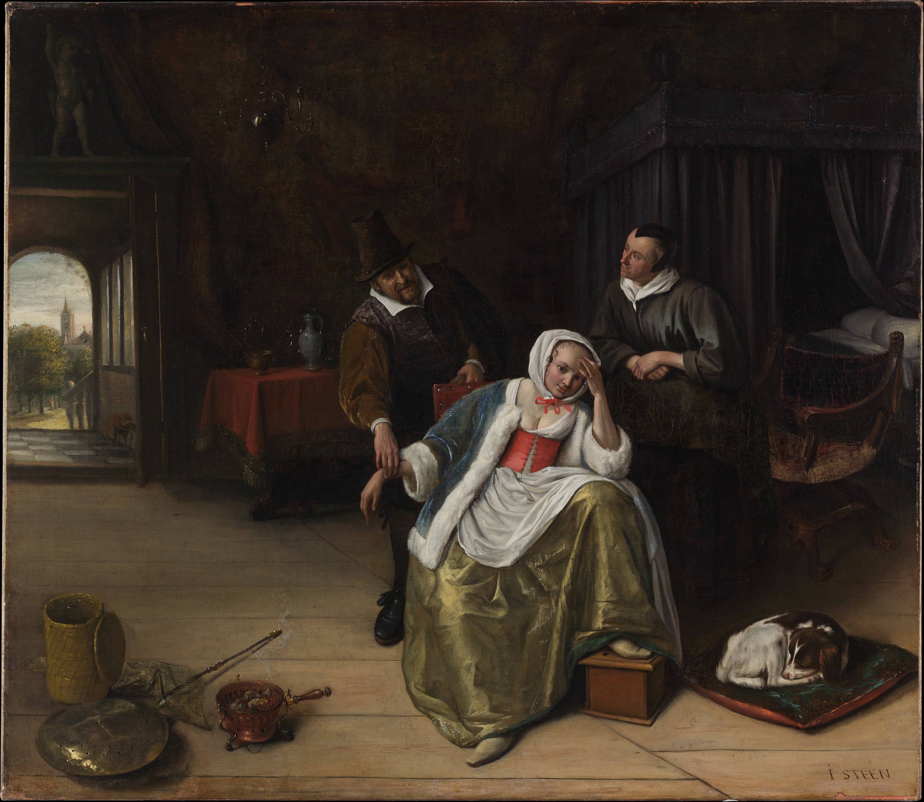 The Lovesick Maiden - Jan Steen