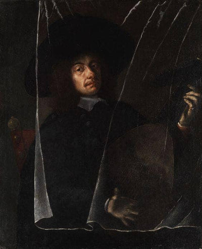 The lute player by Karel Å kréta — oil painting reproduction