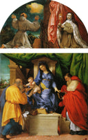 The Madonna of the Roses by Lorenzo Lotto — hand-painted cultural oil painting reproduction on canvas