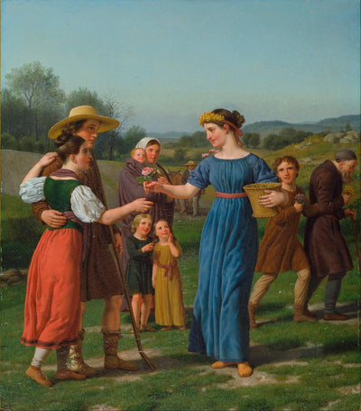 The Maiden from Afar' from the poem by Schiller in hallway