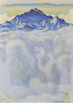 The maiden of the mist over the sea - Ferdinand Hodler