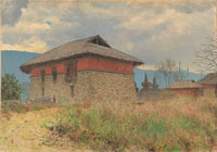 The Main Temple of Tassiding Monastery by Vasily Vereshchagin — hand-painted architectural oil painting reproduction on canvas