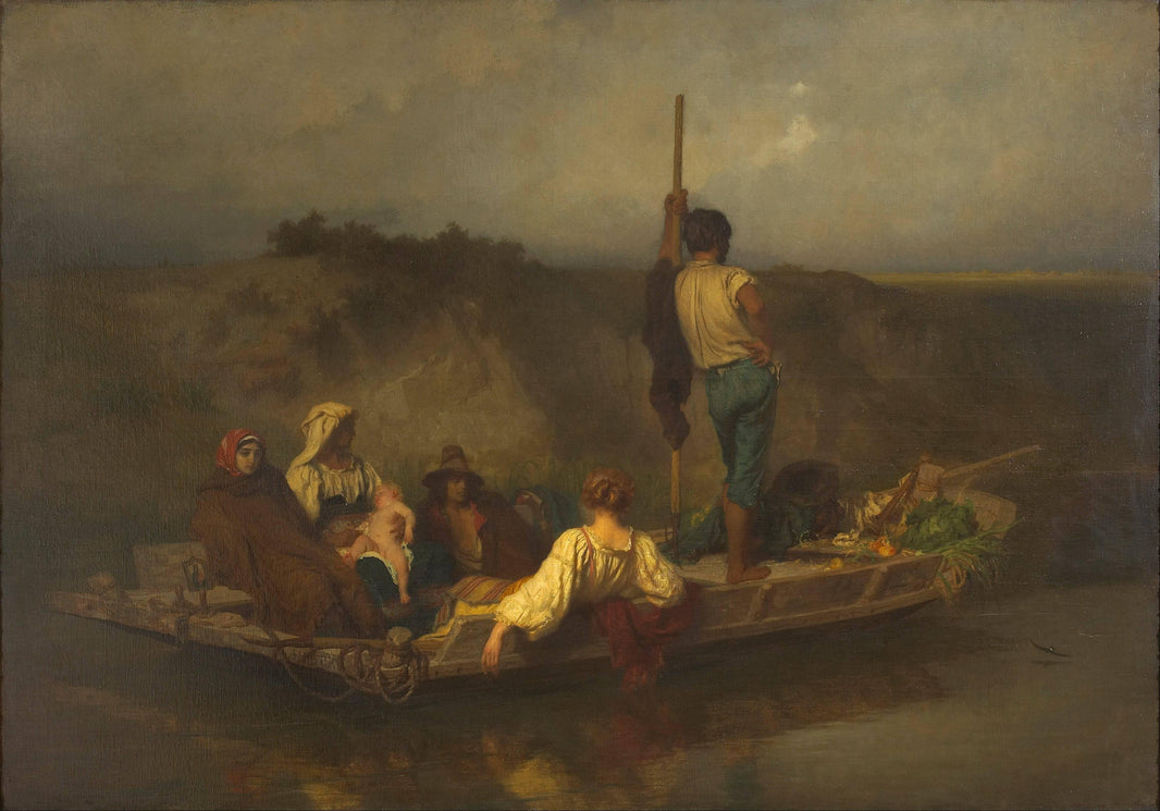 The Mal'aria by Ernest Hébert — hand-painted landscape oil painting reproduction on canvas