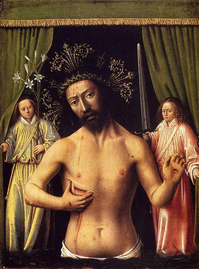 The Man of Sorrows in master bedroom