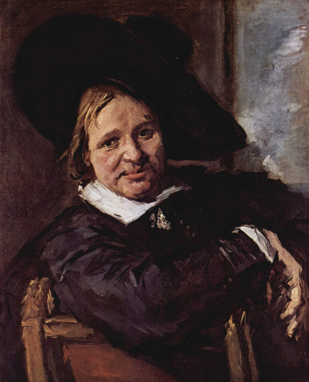 The Man with the Slouch Hat by Frans Hals — hand-painted portrait oil painting reproduction on canvas