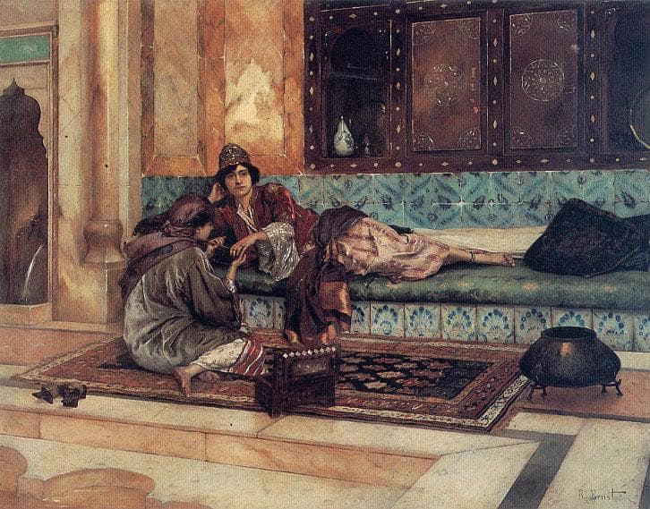 The Manicure by Rudolf Ernst — hand-painted cultural oil painting reproduction on canvas