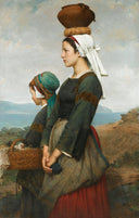 The Market Path, Finistère by Émile Auguste Hublin — hand-painted portrait oil painting reproduction on canvas