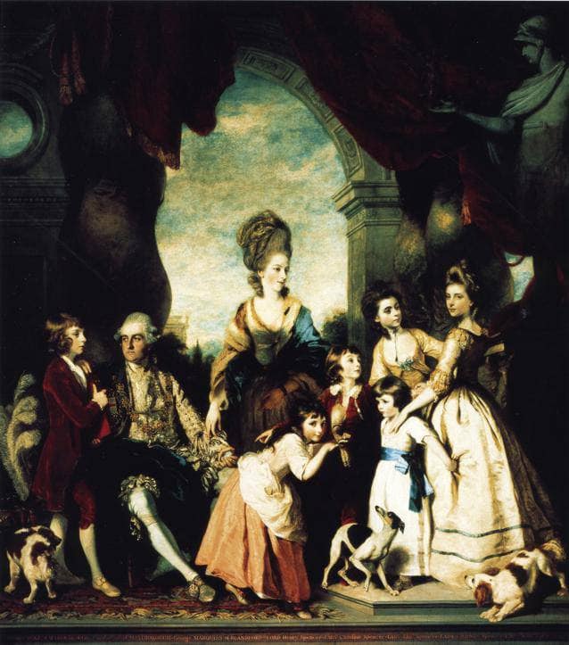The Marlborough Family by Joshua Reynolds — hand-painted portrait oil painting reproduction on canvas