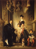 The Marlborough Family by John Singer Sargent — group oil painting wall art, Realism