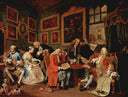The Marriage Contract by William Hogarth — hand-painted portrait oil painting reproduction on canvas