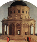 The Marriage of the Virgin (detail) by Raphael — hand-painted architectural oil painting reproduction on canvas