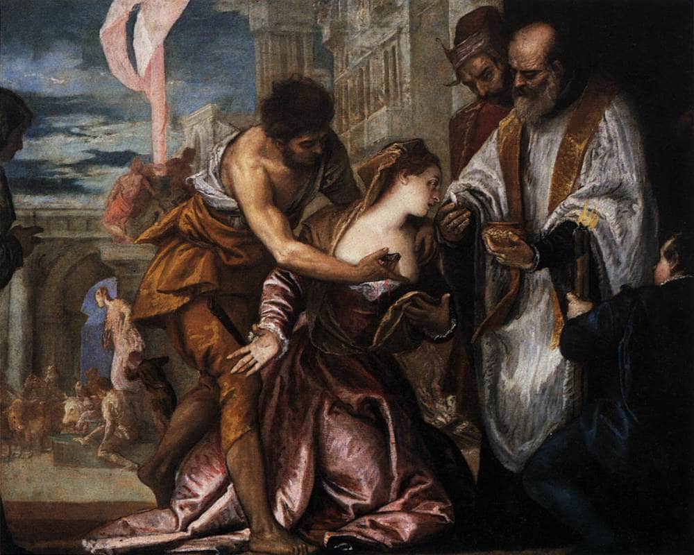 The Martyrdom and Last Communion of Saint Lucy by Paolo Veronese — hand-painted cultural oil painting reproduction on canvas