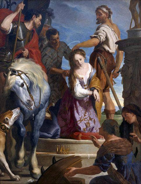 The Martyrdom of Saint Catherine on gallery wrap