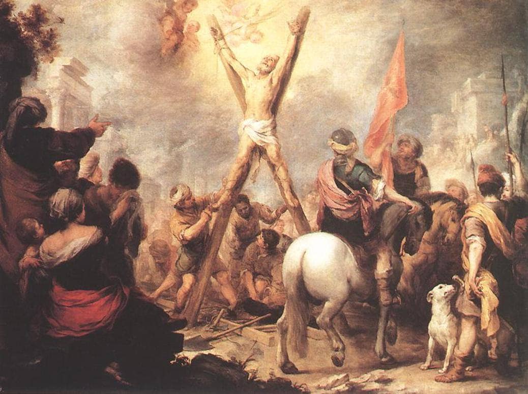 The Martyrdom of St. Andrew by Bartolome Esteban Murillo — hand-painted cultural oil painting reproduction on canvas