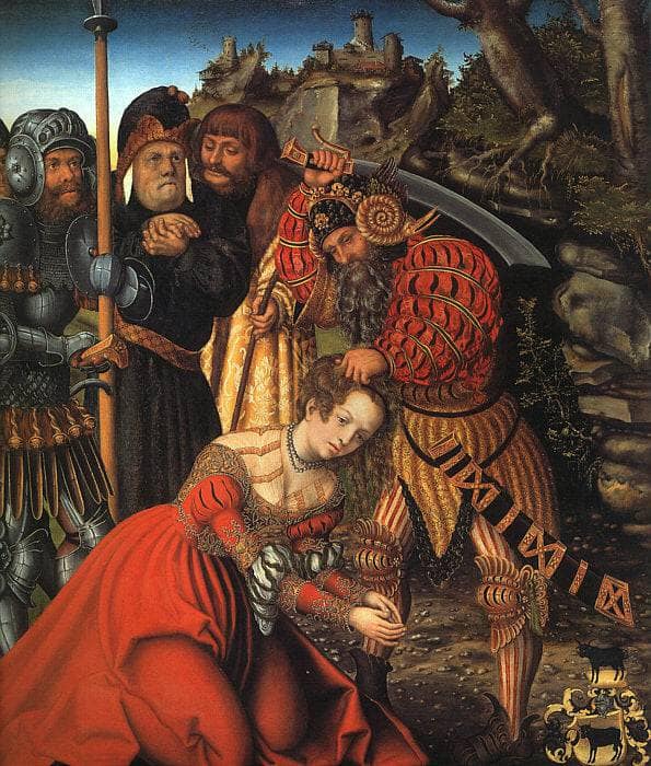 The Martyrdom of St. Barbara by Lucas Cranach the Elder — hand-painted cultural oil painting reproduction on canvas