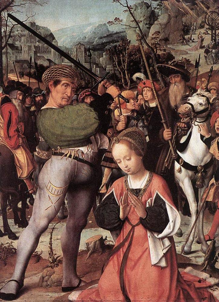 The Martyrdom of St. Catherine by Jan Provoost — hand-painted animal oil painting reproduction on canvas