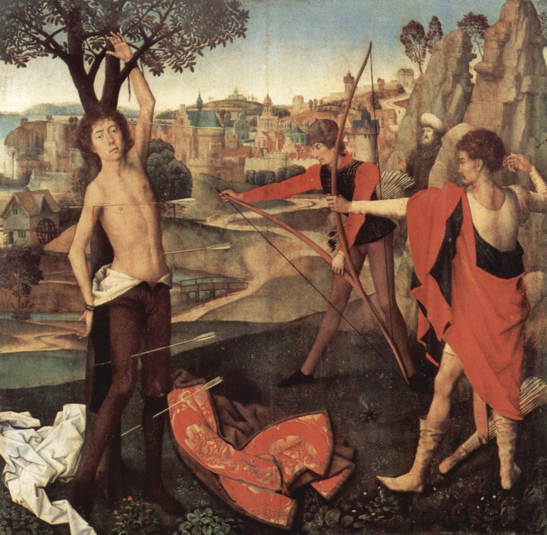 The Martyrdom of St. Sebastian by Hans Memling — hand-painted cultural oil painting reproduction on canvas