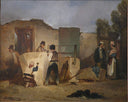 The Masons by Alexandre-Gabriel Decamps — rural oil painting wall art, Romanticism